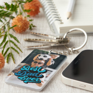 Best Dad Ever   Fathers Day Photo Key Ring