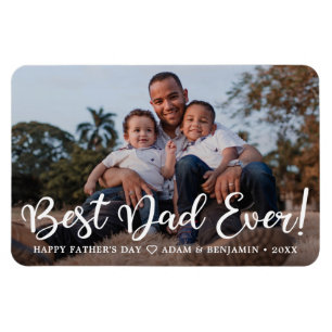 Best Dad Ever Father's Day Photo Magnet