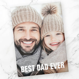 Best dad ever father's day photo magnet