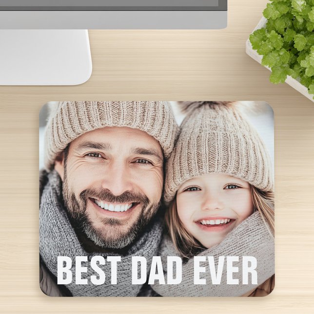 Best dad ever father's day photo mouse mat (Best dad ever father's day photo mouse pad)