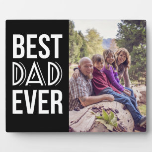 Best dad ever father's day photo plaque