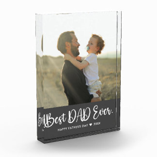 Best Dad Ever Father's Day Simple Photo Block
