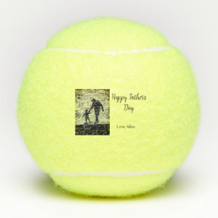 Best dad ever father's day son daughter papa dad p tennis balls