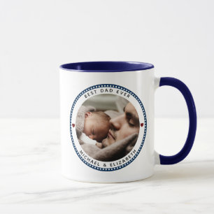 Best Dad Ever Father's Day Two Photo Collage Mug