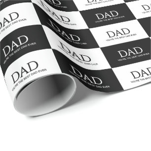 Best Dad Ever Fathers Day  Wrapping Paper