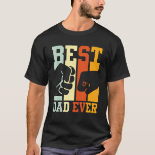 Best Dad Ever Fist Bump Dad Son Daughter T-Shirt