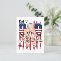 Best Dad Ever – Fist Bump USA Flag - 4 Kids