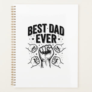 Best Dad Ever Fist Bump Vintage Shirt Design_1 Planner