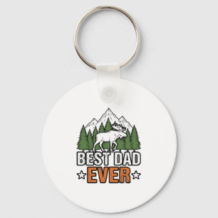 Best Dad Ever Forest Creature Vintage Dad Shirt De Key Ring