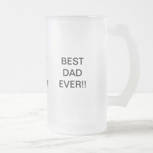 Best Dad Ever Frosted Glass Mug