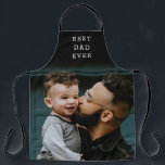 Best Dad Ever Full Photo Black Personalised  Apron<br><div class="desc">Personalised Best Dad Ever Full Photo Personalised Apron in Black</div>