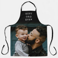 Best Dad Ever Full Photo Black Personalised 
