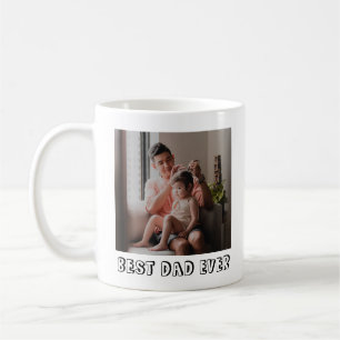 Best Dad Ever Full Photo Custom Personalised Coffee Mug