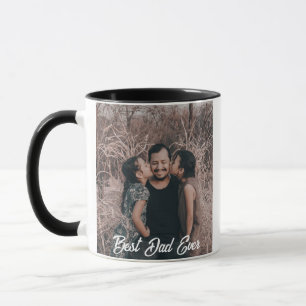 Best Dad Ever Full Photo Mug - Personalised Father