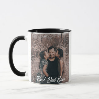 Best Dad Ever Full Photo Mug - Personalised Father