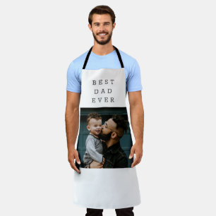 Best Dad Ever Full Photo Personalised  Apron