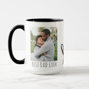 Best Dad Ever Full Photo Personalised Coffee Mug