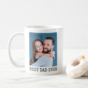 Best Dad Ever Full Photo Personalised Coffee Mug