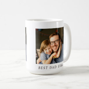 Best Dad Ever Full Photo Personalised Coffee Mug