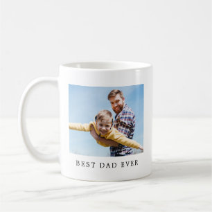 Best Dad Ever Full Photo Personalised Coffee Mug