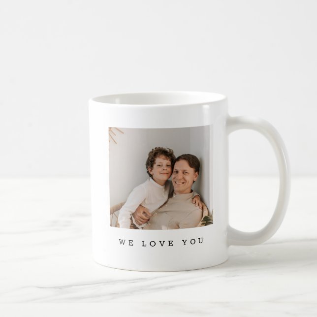 Best Dad Ever Full Photo Personalised Coffee Mug (Right)