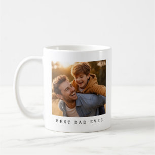 Best Dad Ever Full Photo Personalised Coffee Mug