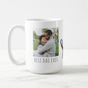 Best Dad Ever Full Photo Personalized Coffee Mug