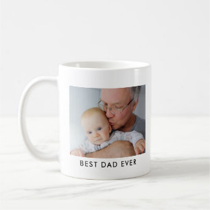 Best Dad Ever Full Photo Personalized Coffee Mug