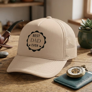 Best Dad Ever Funny Father’s Day Design Trucker Hat