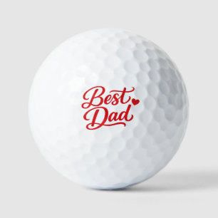 Best Dad Ever Gift Tee Golf Balls