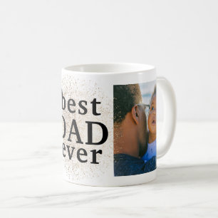 Best DAD Ever Gold Custom Multi Photo Mug