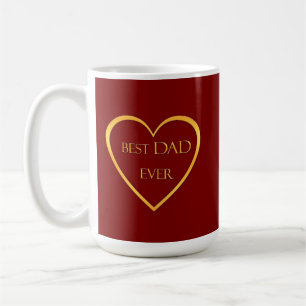 Best dad ever golden  coffee mug
