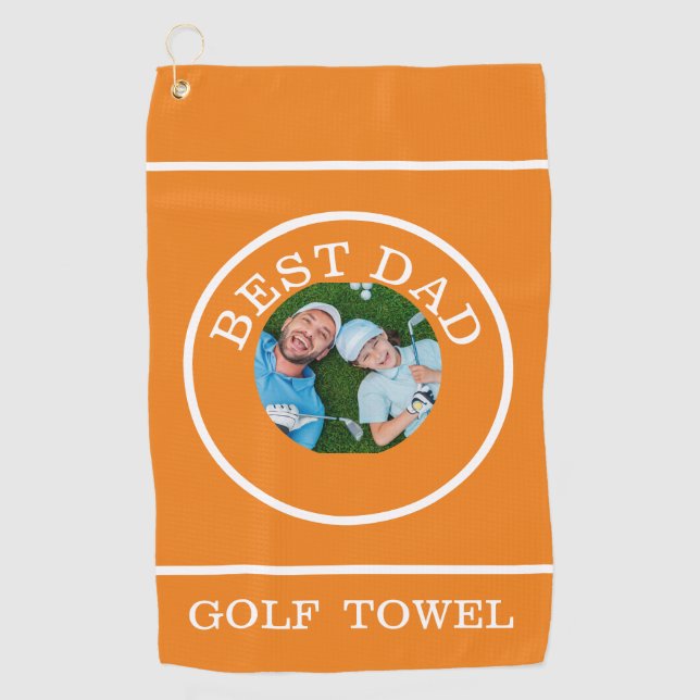 Best Dad Ever Golf Towel (Front)
