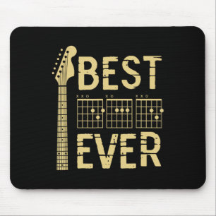 Best Dad Ever Guitar Chord Guitarist Dad Fathers D Mouse Mat