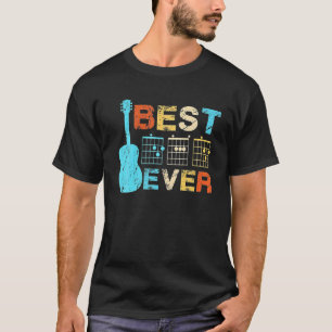 Best Dad Ever Guitar Chords Vintage T-Shirt