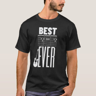 Best Dad Ever Guitar Player Chord Notes Guitar 1 T-Shirt