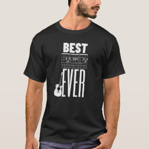 Best Dad Ever Guitar Player Chord Notes  Guitar  1 T-Shirt