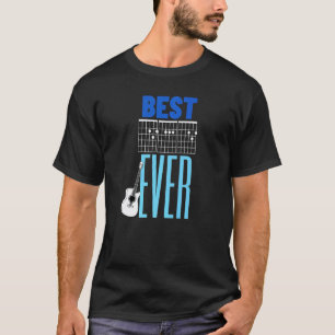 Best Dad Ever Guitar Player Chord Notes Guitar T-Shirt