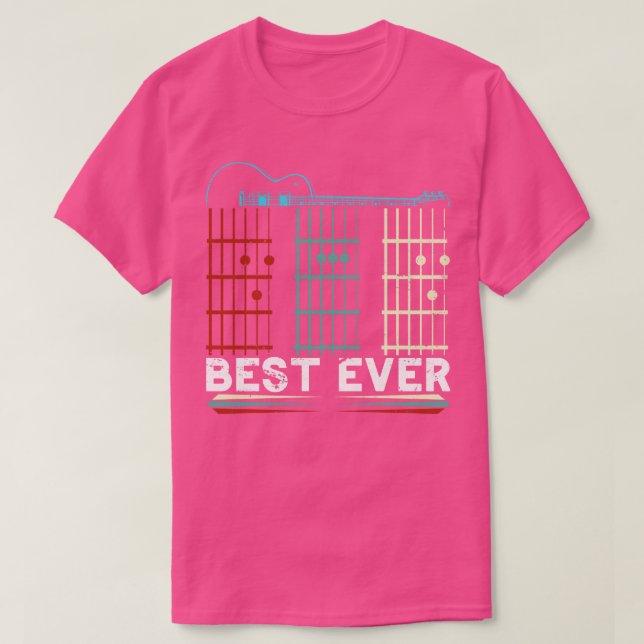 Best Dad Ever Guitar T-Shirt (Design Front)