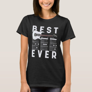 Best Dad Ever Guitarist Men Rock Musical Instrumen T-Shirt