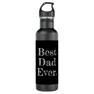 Best Dad Ever Hand Drawn Typography Black 710 Ml Water Bottle