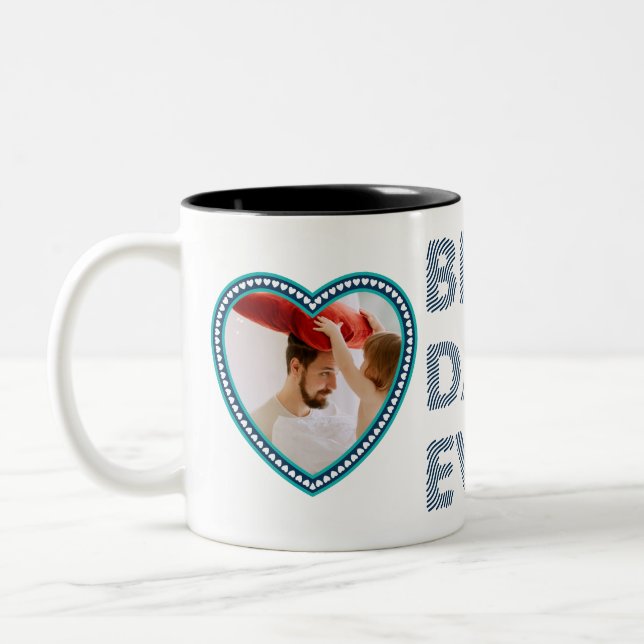 Best Dad Ever, Happy 1st Father’s Day  Two-Tone Coffee Mug (Left)