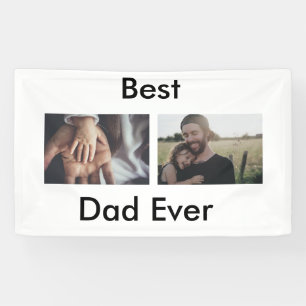 best dad ever happy father's day add your photo banner