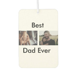 best dad ever happy father's day add your photo car air freshener