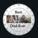 best dad ever happy father's day add your photo  dartboard<br><div class="desc">design</div>