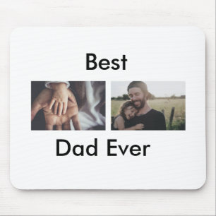 best dad ever happy father's day add your photo  mouse mat