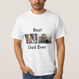 best dad ever happy father's day add your photo  T-Shirt