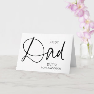 Best Dad Ever Happy Father's Day Birthday Gift Card