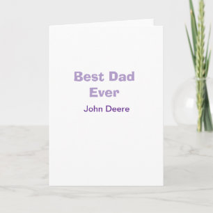 Best dad ever happy father's day name purplesimple card