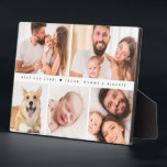 Best Dad Ever Heart Custom Photo collage Plaque<br><div class="desc">Celebrate a special first Father's Day with our "Simple Cute Best Dad Ever Heart Family Custom Photo Collage Easel Plaque". This charming photo Plaque features a collage of your favourite pictures, making it a unique and heartfelt keepsake. Perfect for displaying cherished memories, this personalised gift will be a constant reminder...</div>